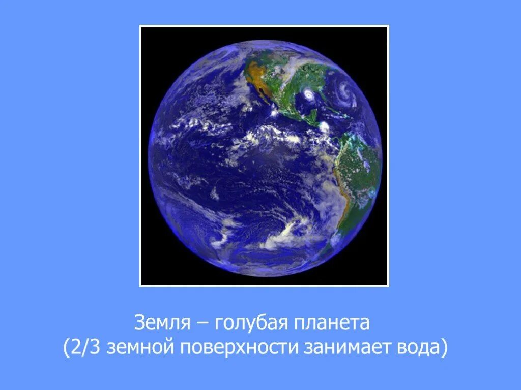 Почему планеты голубые