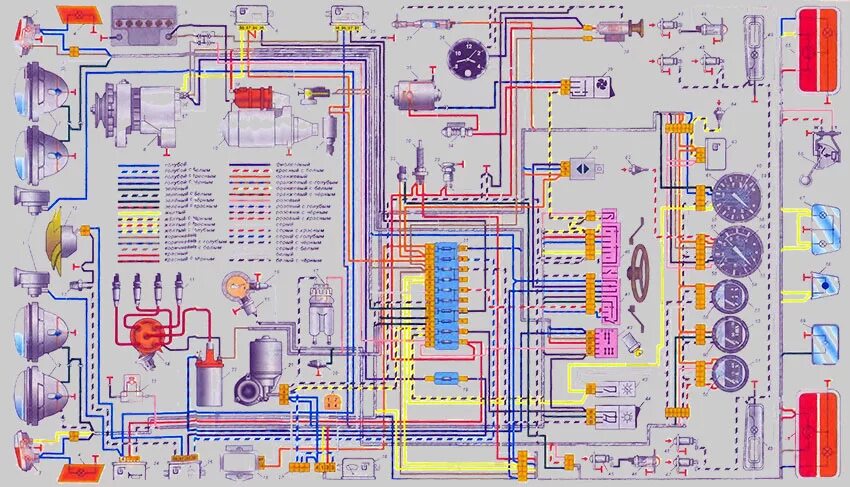 Электрооборудование ВАЗ 2106. Схема Эл проводки ВАЗ 2106 карбюратор. Электропроводка ВАЗ 2106 карбюратор. Схема электрооборудования ВАЗ 2103.