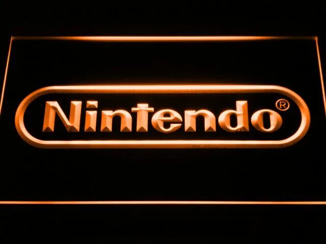 Nintendo neon. Nintendo led.