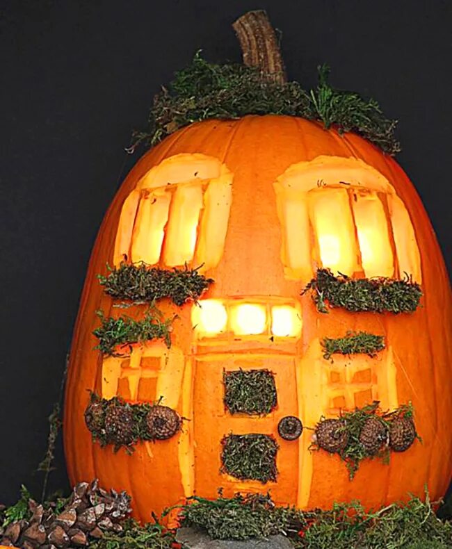 поделки из тыквы. домик тыквы. домик из тыквы осенняя поделка. домик из тыквы. сказочный домик из тыквы.