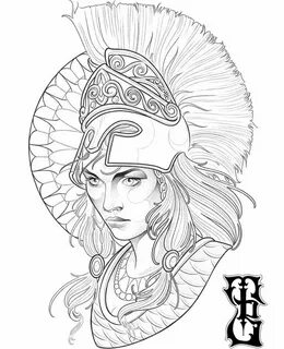 Богиня афина рисунок