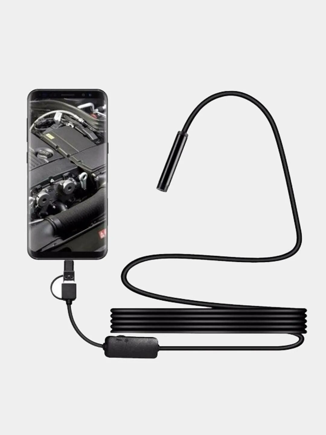 Камера эндоскоп USB Endoscope 1,5 м. Камера - гибкий эндоскоп USB (Micro USB), 2м, Android/PC. USB Camera для эндоскопа. Эндоскоп USB для смартфонов (8мм, 720р, 2м) Орбита ot-sme14. Камера гибкая для телефона с подсветкой