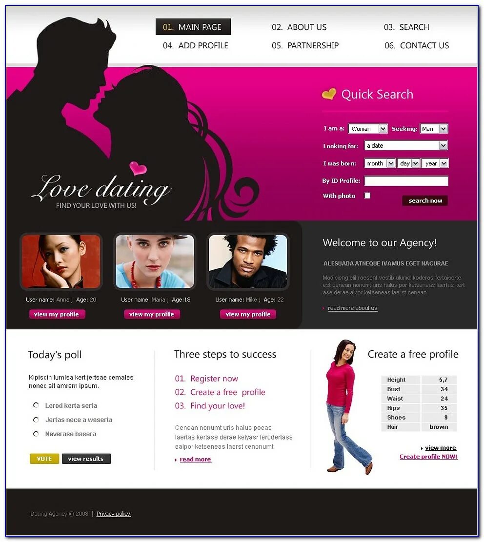 Dating. Датинг.ру. Американские сайты. Dating website.