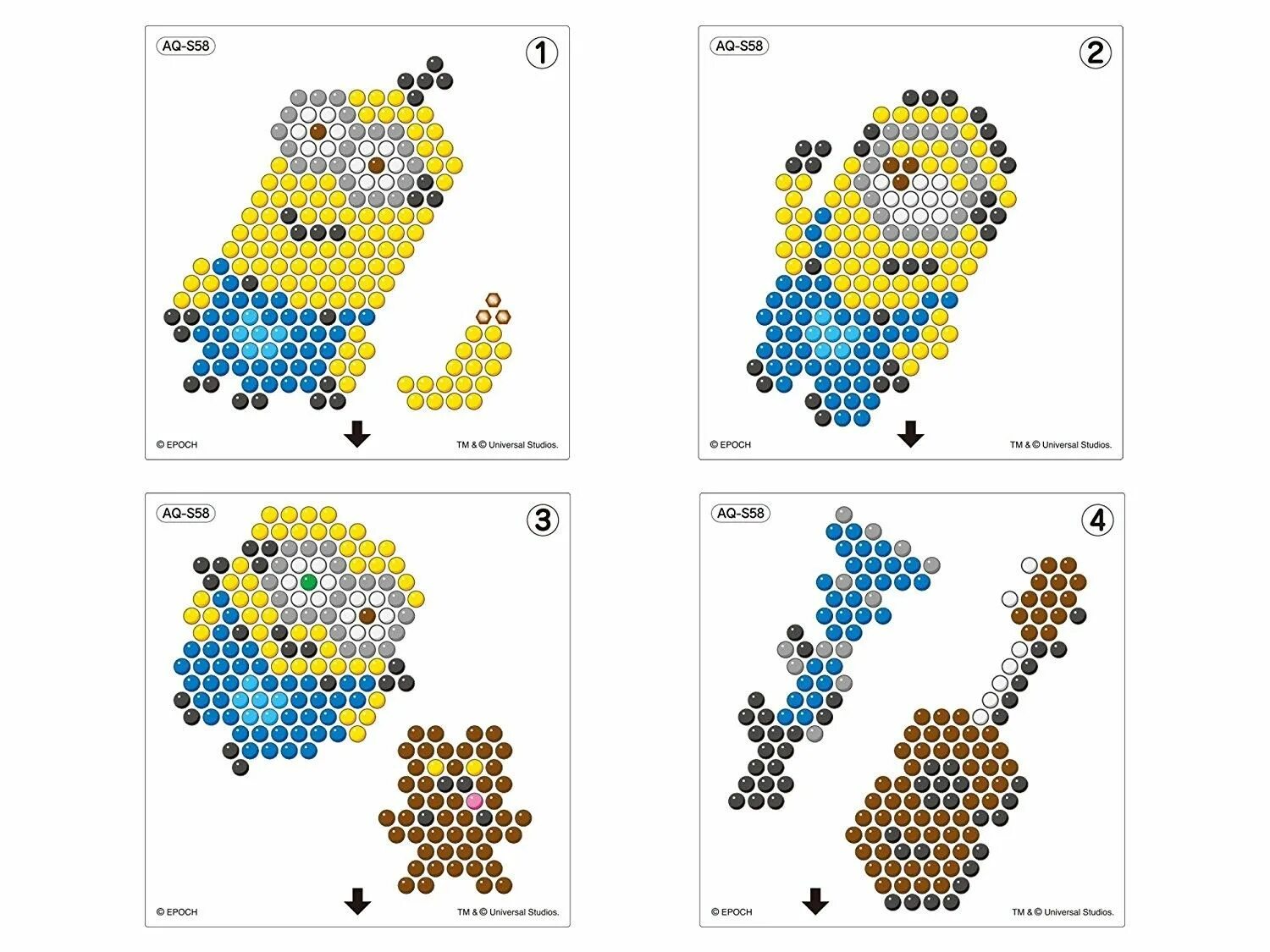 Схемы для аква мозаики распечатать Pin on Aquabeads Pearler bead patterns, Aqua beads, Diy for kids