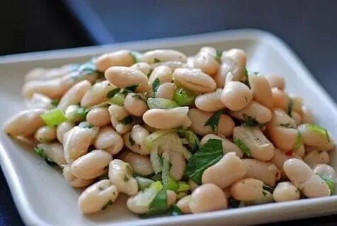 Белая фасоль с овощами