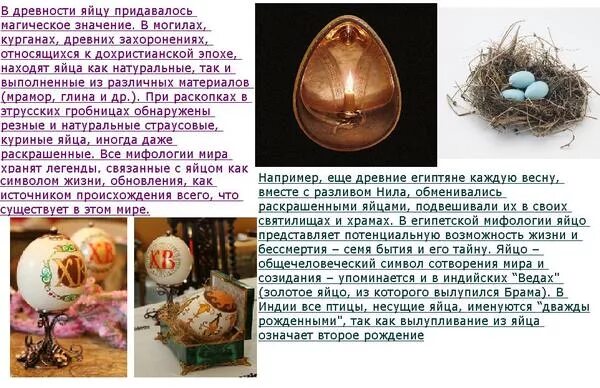 Яйцо символ чего. Яйцо символ чего