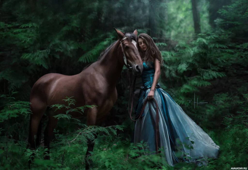 Кони сказки девочку. Фотосессия с лошадьми. Фотосессия с лошадью в платье. Девушка на лошади в лесу. Сказочная фотосессия с лошадью.