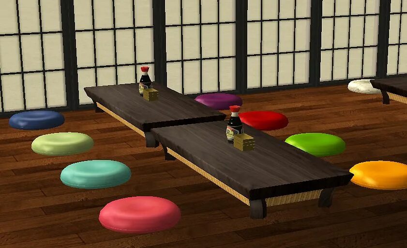 Симс 4 котацу. The SIMS 4 Kotatsu Table. Японская мебель симс 3. Симс 4 японский стол. Японские 3д игры