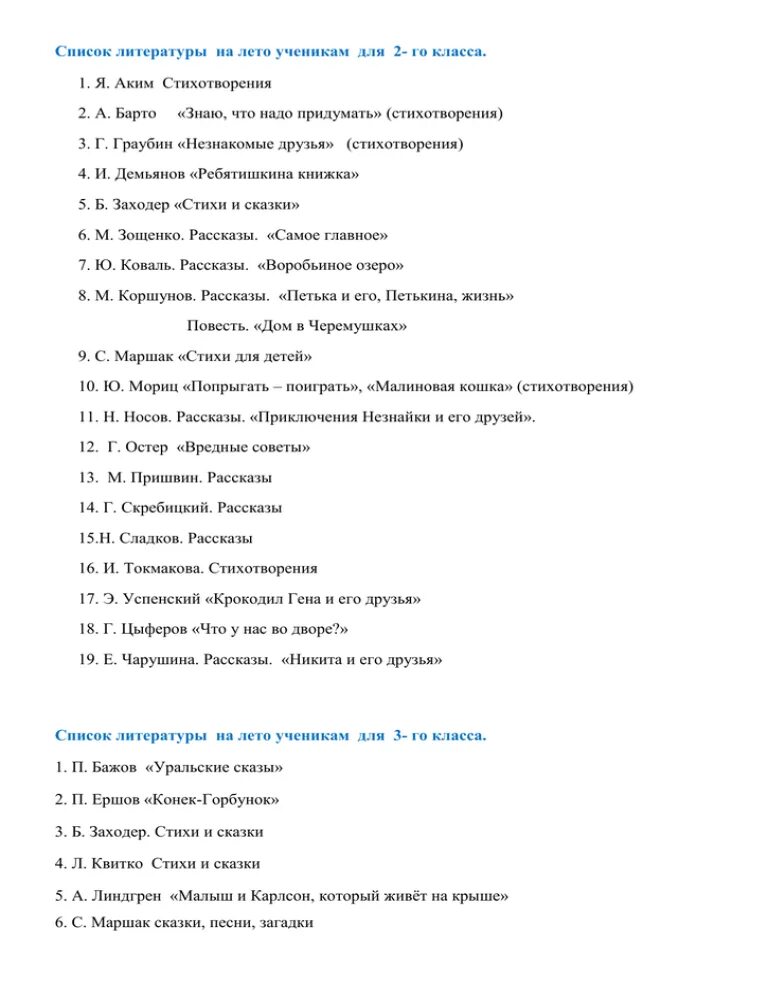 Литература на лето 5 класс школа. Список литературы 2 класс школа России. Летнее чтение 2 класс список литературы школа России. Список литературы на лето 2 класс школа России. Список литературы 1 класс школа России.