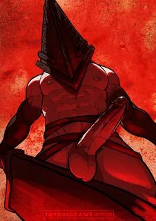 pyramid head, silent hill, silent hill homecoming, red background, red them...