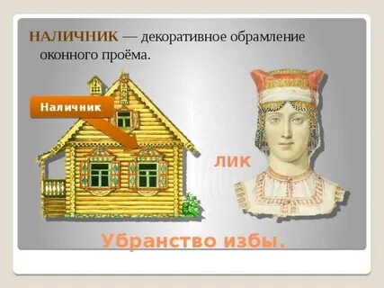 Убранство русской избы наличник