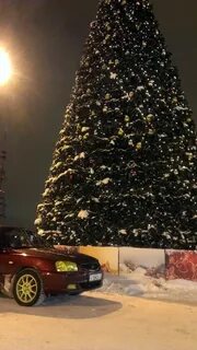 На машине в новогодние праздники