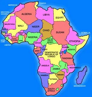 Countries in africa