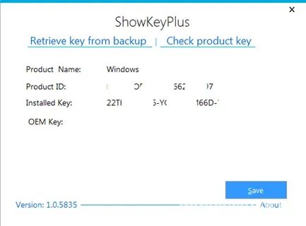 Installed key