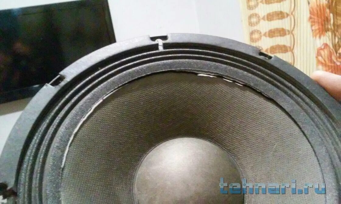 Диффузор с катушкой для динамика hp-15w. 1750 герц форма диффузора динамика. Ремонт колонок. Мембрана сабвуфера. Восстановление динамика своими руками.