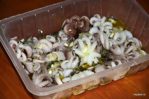 Маринованные осьминоги
