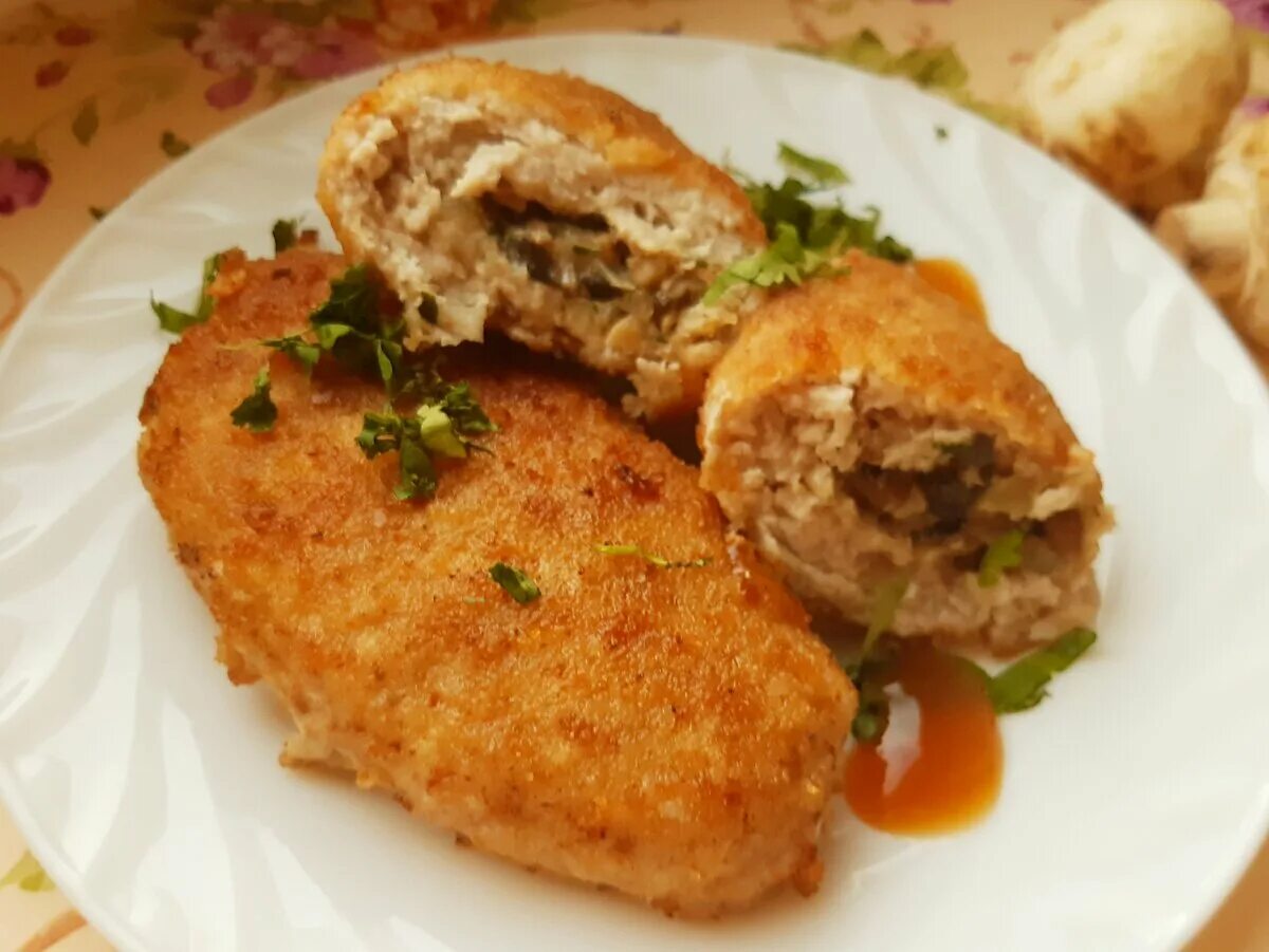Мясные зразы с грибами - рецепт в духовке с пошаговыми фото ne-dieta