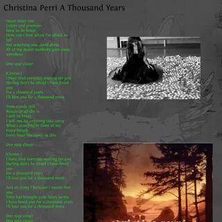 A thousand years текст