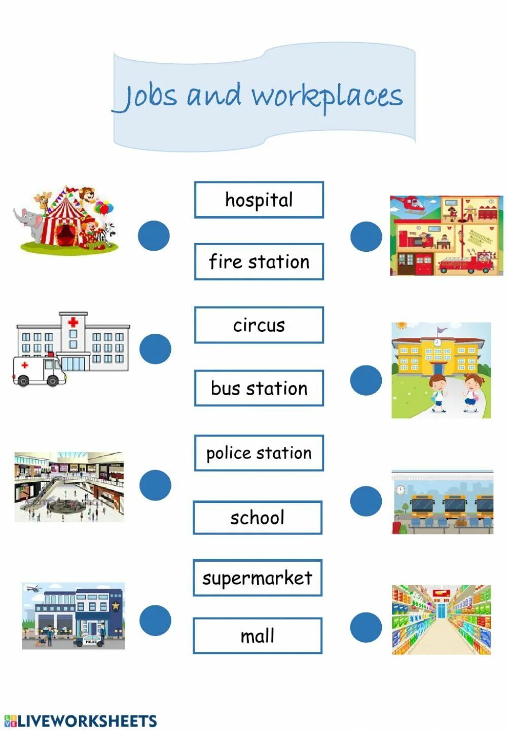 Where do people work. Where do people work. Where do you work. Jobs and places of work упражнения. Where do they work worksheet.