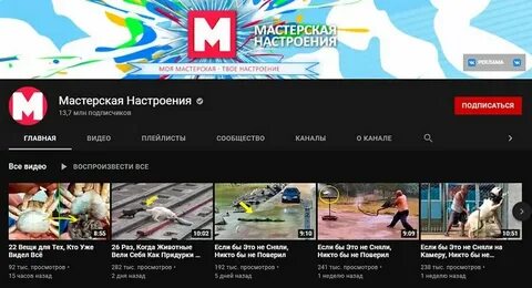 Больше всего подписчиков на youtube