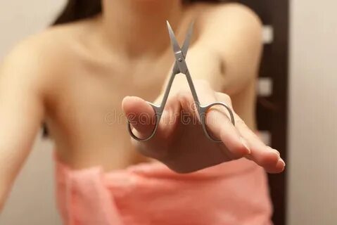 Woman scissors