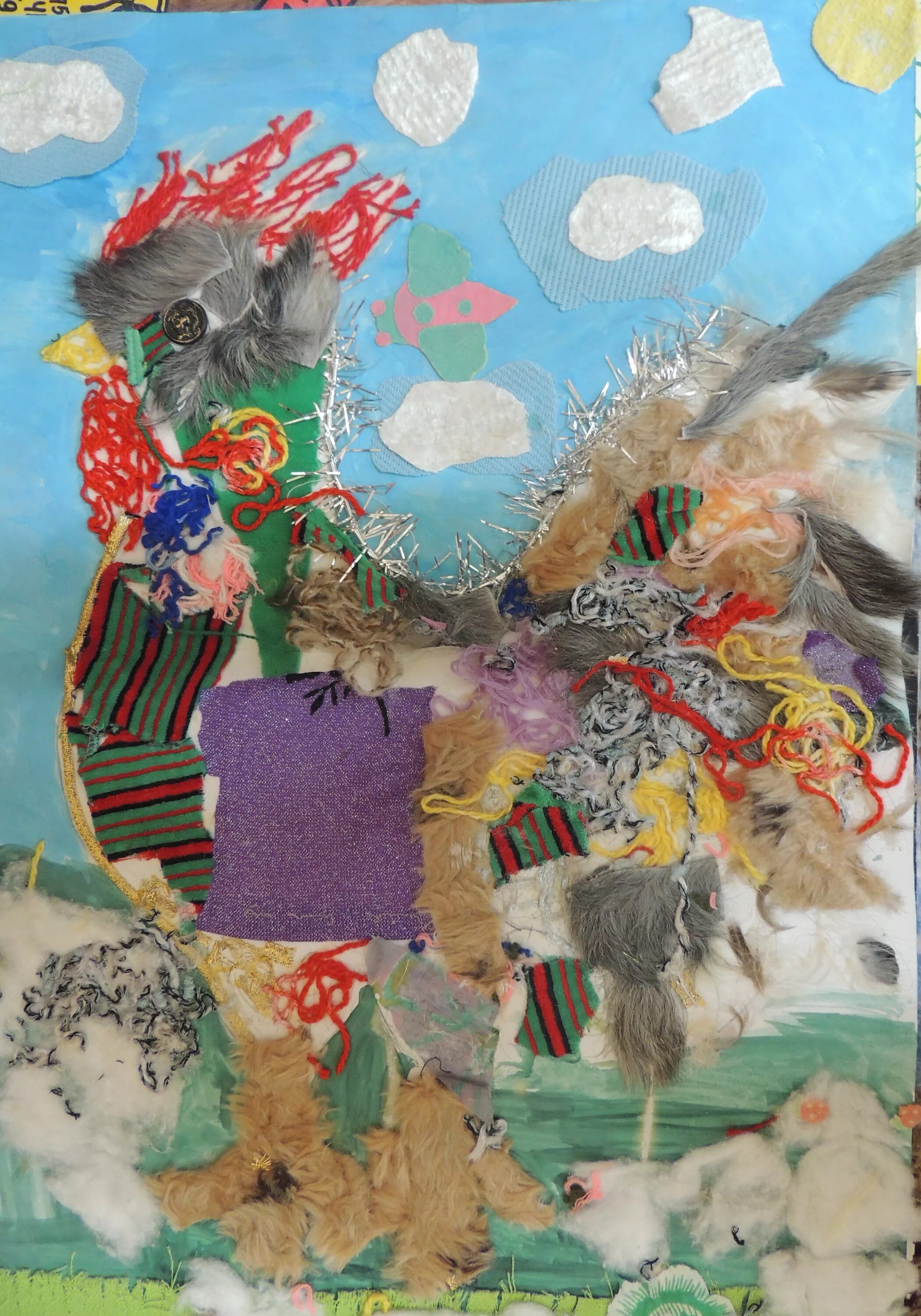 Коллаж из кусочков бумаги. Необычная аппликация. Мозаика из бумаги. Красивые аппликации. Коллаж занятие по изобразительному искусству.