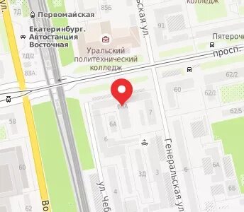 Хохрякова 104 екатеринбург на карте