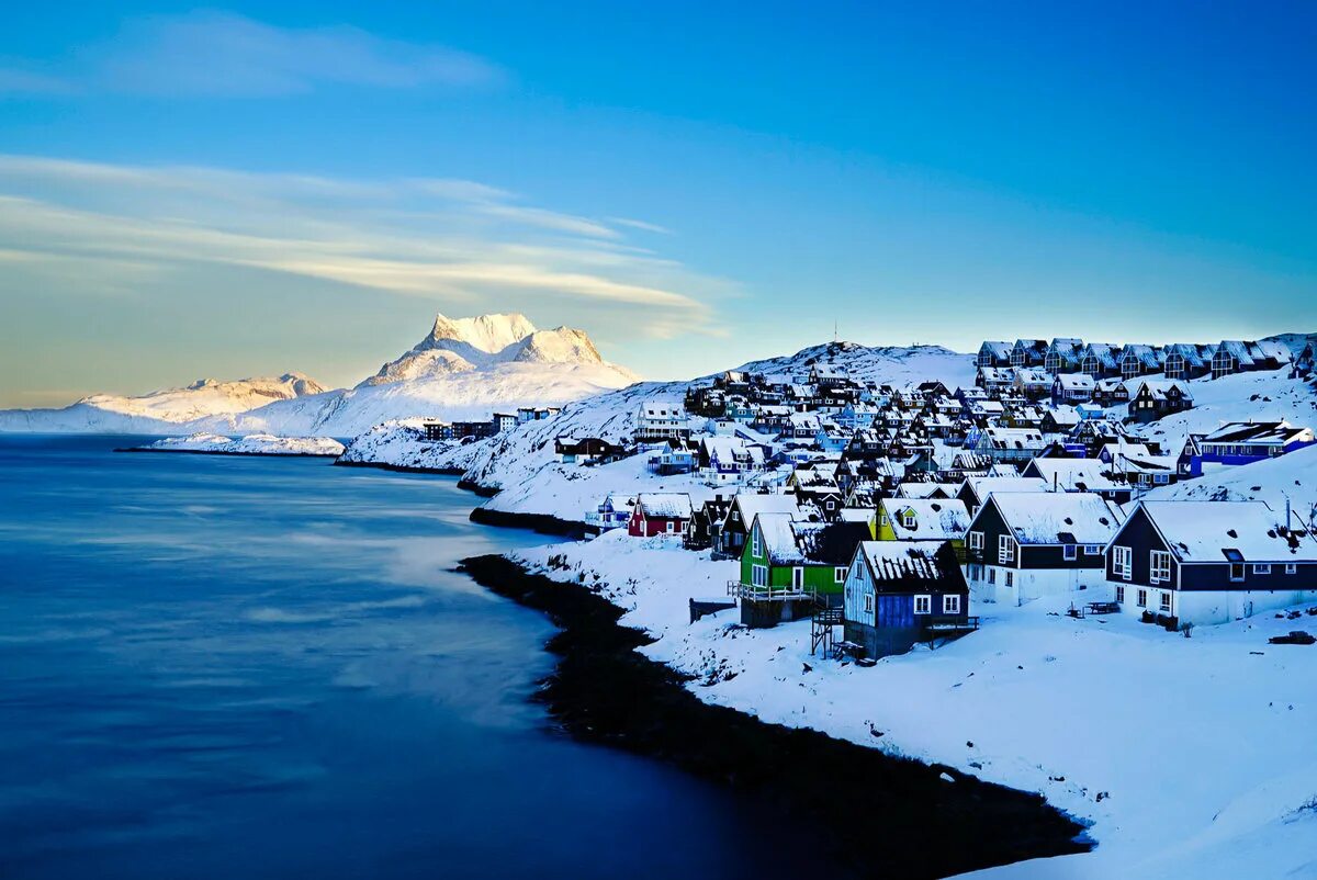 Самый большой остров сша. Остров Гренландия Нуук. Нуук Исландия. Гренландия климат.