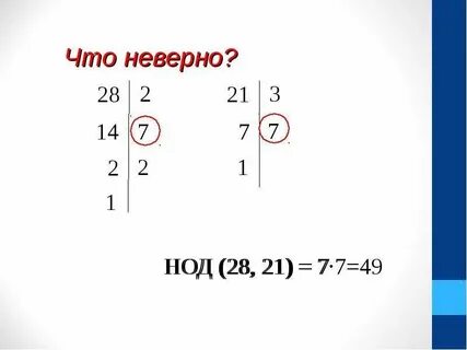 Укажите наибольший общий делитель