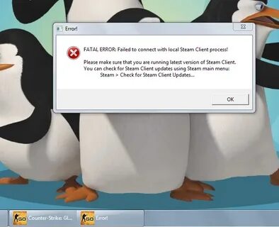 Steam client cs go fatal error