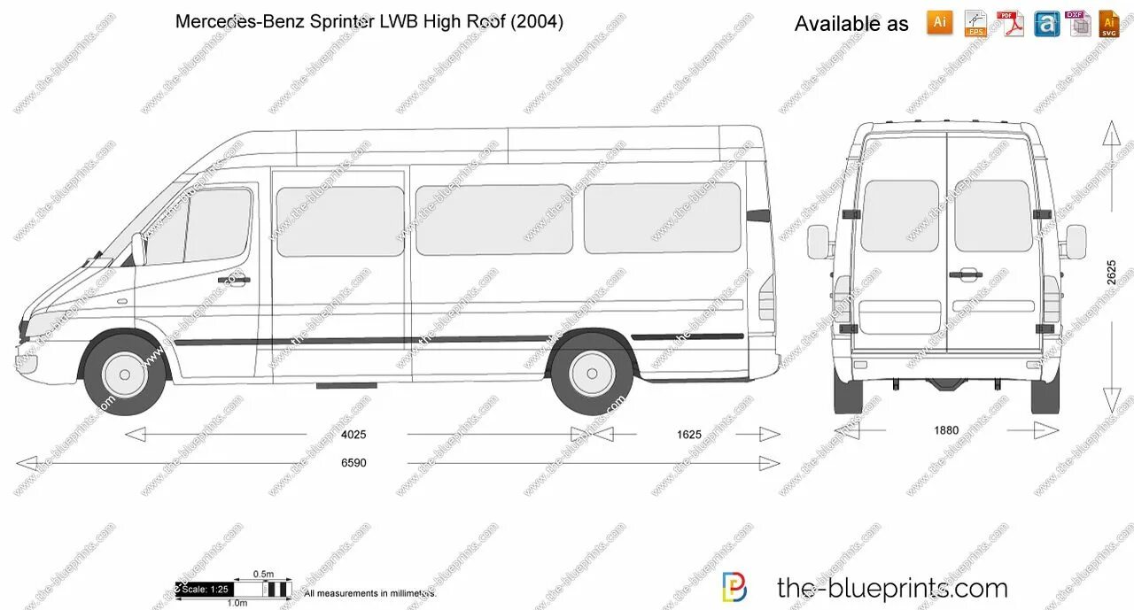 Схемы спринтер классик. Мерседес Бенц Спринтер габариты. Спринтер 515 габариты кузова. Габариты кузова Мерседес Спринтер Классик фургон. Sprinter 313 габариты.