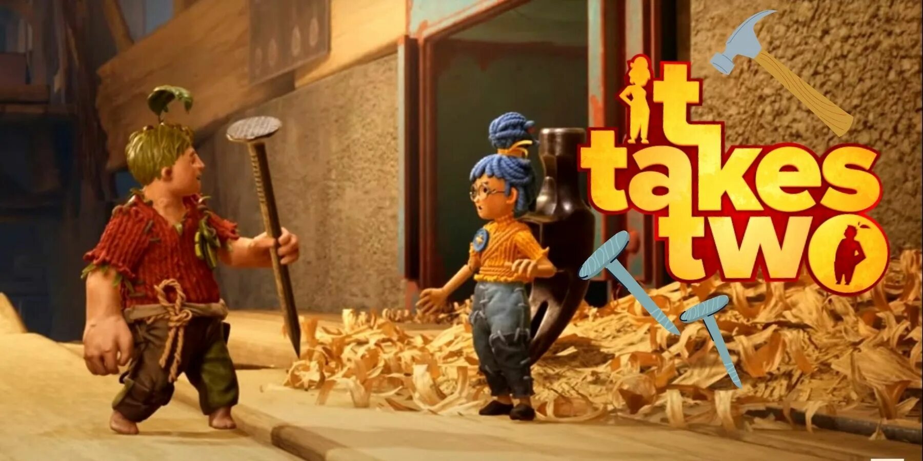 It takes two как пройти гвозди. It take two головоломка с гвоздями. it takes two toolbox.