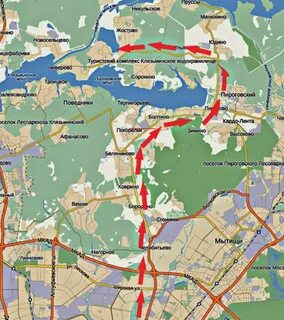 Как проехать на водохранилище