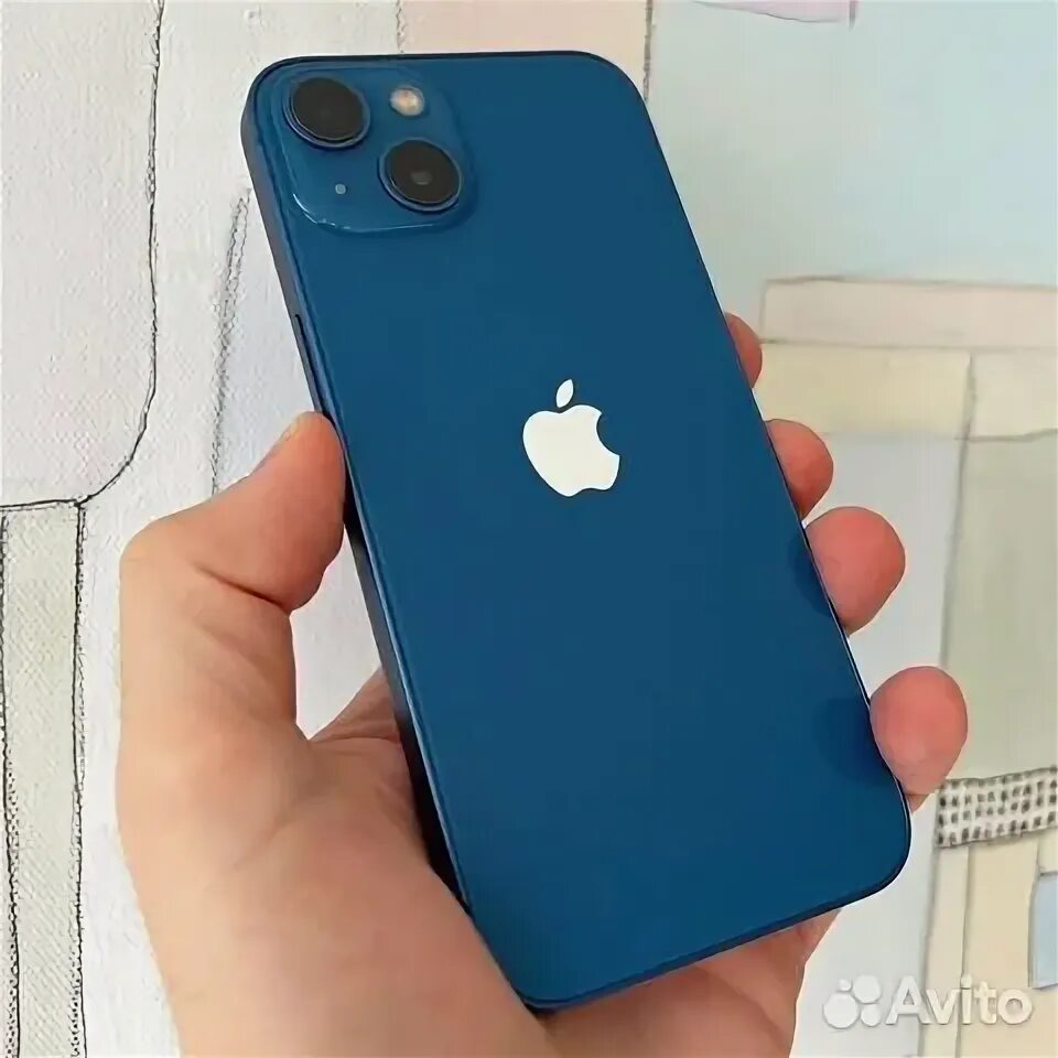 Iphone 13 синий фото Купить Apple iPhone 13 128Gb Blue (Синий) по низкой цене в СПб