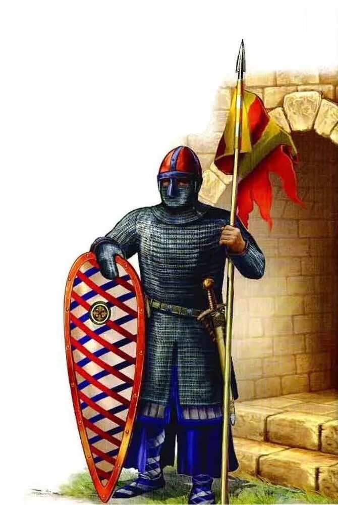 Доспехи норманнов 11 век. Каролинги рыцарь. Нормандский рыцарь 11 век. Нормандский рыцарь, xi век. Франкский воин 10 век.