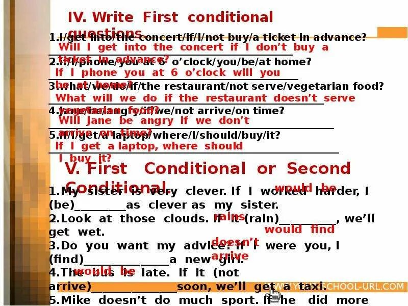 First conditional wordwall. 5 Предложений в second conditional. First conditional примеры. First and second conditional правило. Conditional 5 предложений.