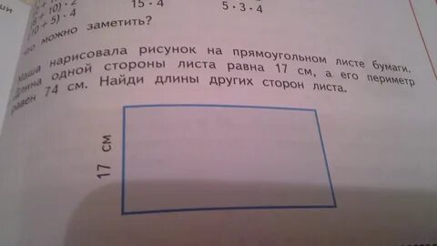 На прямоугольном листе бумаги нарисовали