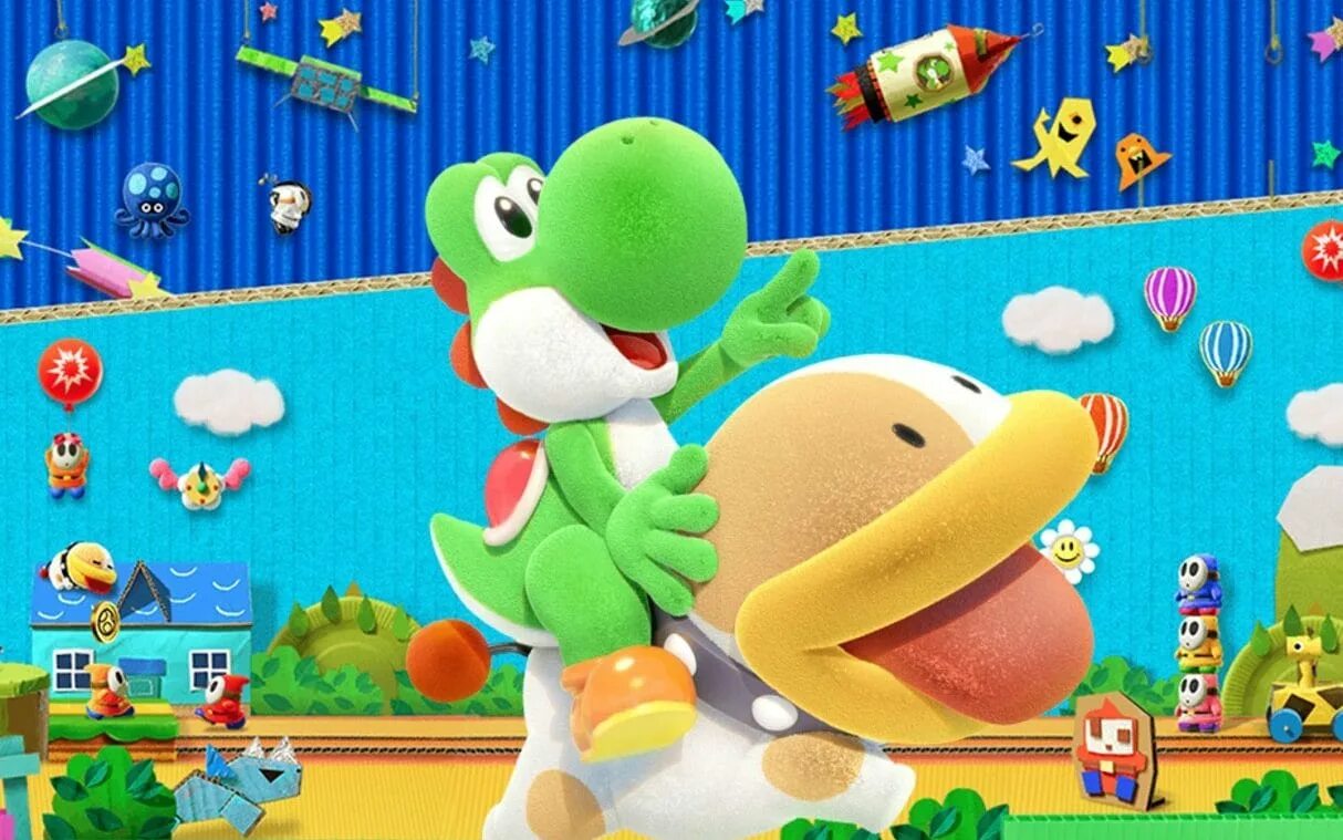 Включи видео йоши. Йоши Нинтендо. Yoshi`s Crafted World. Yoshis Crafted World на Nintendo. Yoshi's Crafted World Nintendo Switch.