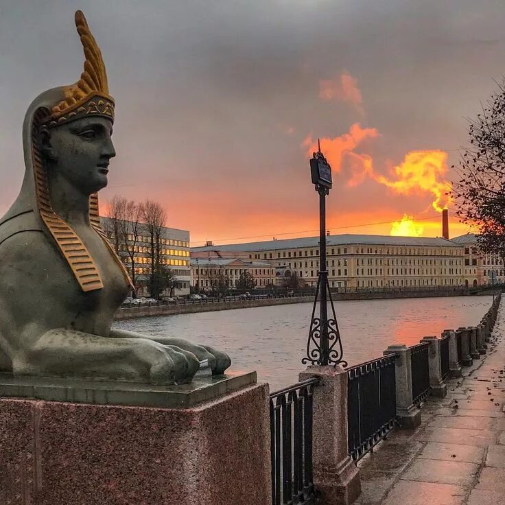 Санкт-Петерб́ург (St. Petersburg) - Египетский мост (Egyptian bridge) Statue, Bud