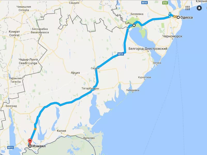 Маршруты одессы
