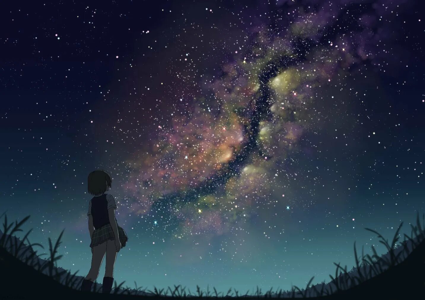 Среди далеких звезд. Девушка и звездное небо. Девушка звезда. Девочка и звезды.