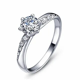 Серебряное помолвочное кольцо