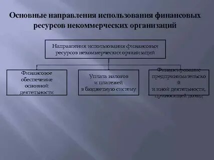 Состав финансов некоммерческих организаций