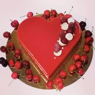 Торты картинки сердечками