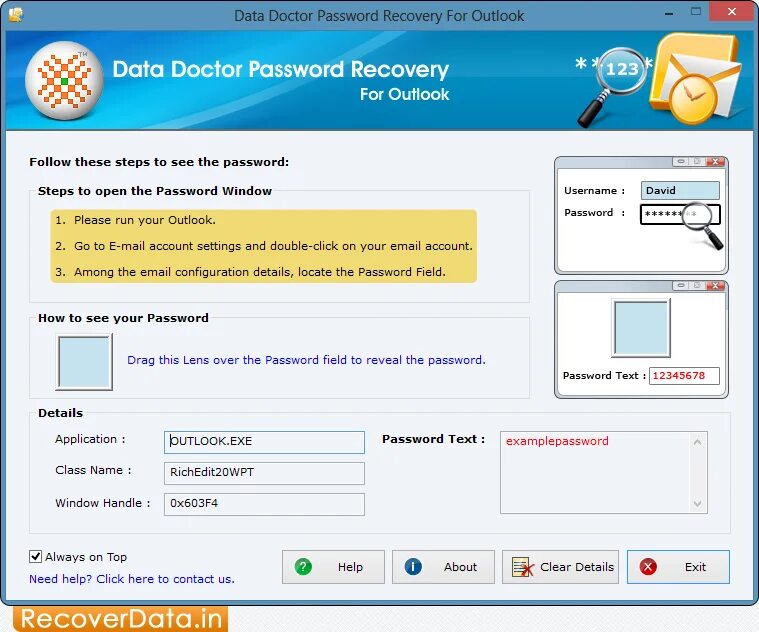 Retrieve passwords