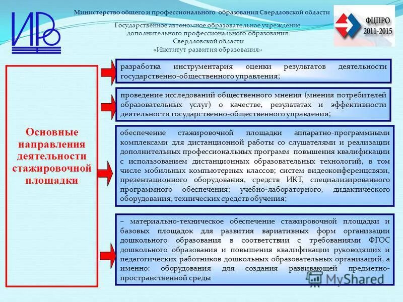 Министерство общего образования свердловской области