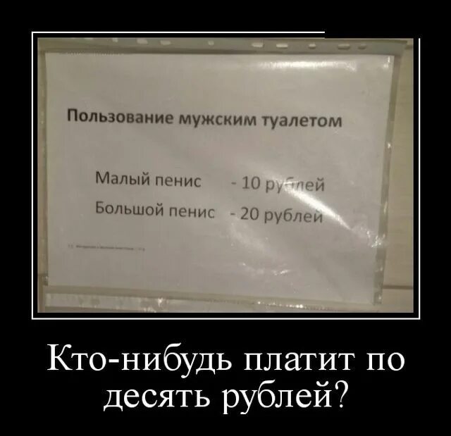 Большой половой орган мужчины. 10 Рублей демотиватор. Маленький пенис прикол.