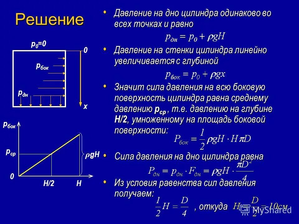Гидравлический насос физика 7 класс формула. Гидравлический напор. Действующие силы на цилиндр. Как найти давление цилиндра. Как найти давление цилиндра.