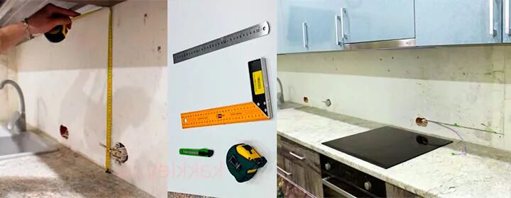 Установка кухонных фартуков из стекла ООО "Плитек"