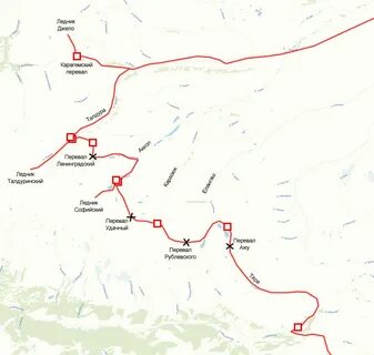Перевалы алтая на карте